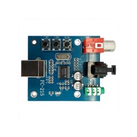 Tarjeta de Sonido HIFI con Entrada USB, Coaxial y Fibra Óptica EParthub, Decodificador DAC PCM2704USB, Alimentación de 5V