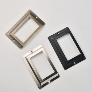 Label <b>Frame</b> Rectangle Iron Plated Antique Bronze Silver <b>Black</b> Durable Cabinet Use - Product Image 1