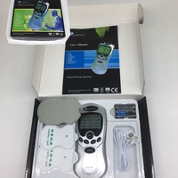 Appareil de massage électrique intelligent à impulsions et à ventouses, commande filaire manuelle, 8 modes, batterie intégrée, certifié CE, pour le cou, bleu