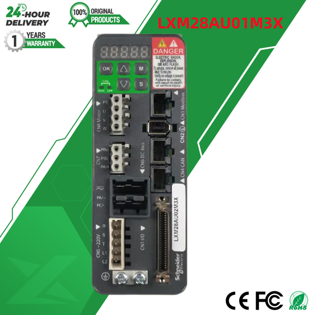 New Original Stock LXM28AU01M3X Servo Drive 100W 220V Lexium 28 AC Servo Controller Motion Control