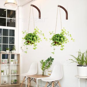 Wooden Hanging Shelf Wall Mounted <b>Plant</b> Hook For Indoor Flower <b>Pot</b> Decorative Rack Living Room Use Durable Wood Material - Product Image 2