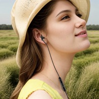 Écouteurs intra-auriculaires filaires Type-C avec micro, design unilatéral pour smartphones et lecteurs MP3