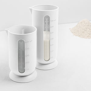 เหยือกตวงโพลีโพรพิลีนสีขาวขุ่น ขนาด 0.5 ลิตร พร้อมขีดบอกปริมาตร ขนาด 10 ซม. x 15 ซม. ผลิตในอิตาลี - Product Image 2