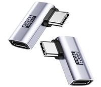 CABLETOLINK sudut kanan USB C laki-laki ke perempuan Extender pengisian daya 240W, konektor USB4 Tipe C 40Gbps, 8K60Hz untuk ROG Ally