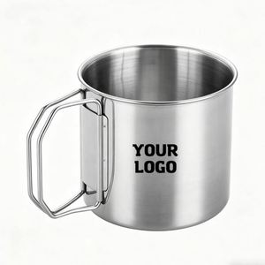 Tasse de montagne personnalisée YS512, tasse de camping en acier inoxydable 304, mug pliable pour le sport en plein air - Product Image 1