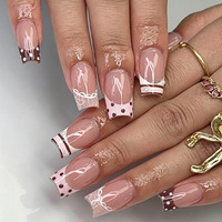 24 faux ongles à presser de haute qualité style French pour femmes – Fournisseur d'ongles acryliques – Fabricant d'ongles artificiels