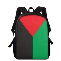 Sac à dos en polyester de 15 pouces avec impression du drapeau régional de la Martinique, fermeture éclair, poche intérieure, toile, décontracté, pour l'école et les activités de plein air