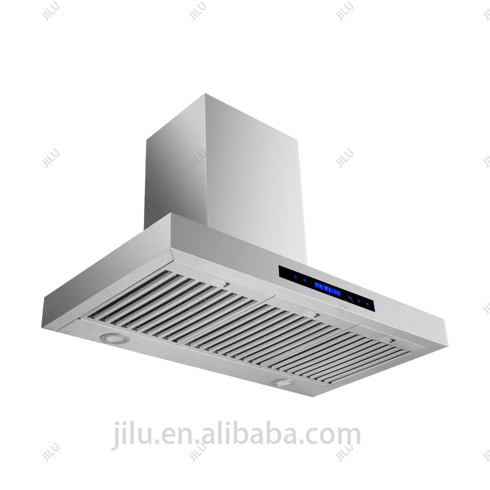 Wall-mounted kitchen stainless steel range hood supports customized commercial use