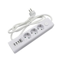 Carte de prise d'extension de Construction E-SUN Durable prise universelle bande d'alimentation ue 7 voies rallonge prise ue bande d'alimentation