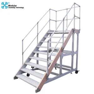 diecast modello di magazzino Suppliers-Prefabbricata industriale di alluminio della piattaforma per la piattaforma di manutenzione, di alluminio scale