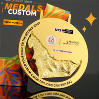Médaille de sport personnalisée en alliage de zinc 3D doré, à concevoir soi-même, pour marathon, vente en gros à prix abordable
