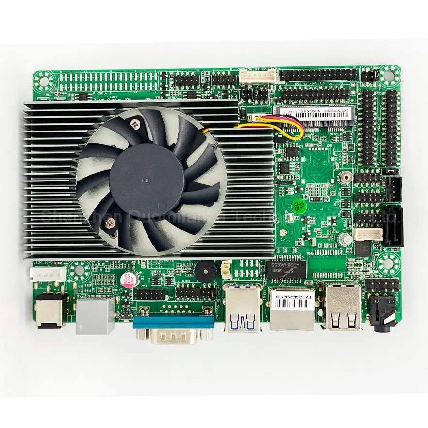 Solution de poste populaire intel I3 I5 I7 processeur mini taille carte mère de poste bon marché 10 * USB 1 * LPT 1 * LAN 1 * port de trésorerie système LVDS et EDP