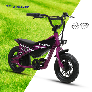 Moto électrique pour enfants TXED 24V/180W, mini vélo électrique, roues intégrées de 12 pouces, cadre entièrement antichoc - Product Image 1