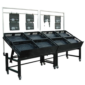 Ensemble de plateaux de supermarché, présentoir pour fruits et légumes, à grand <span class=keywords><strong>prix</strong></span>, compétition, étagère de conservation - Product Image 1