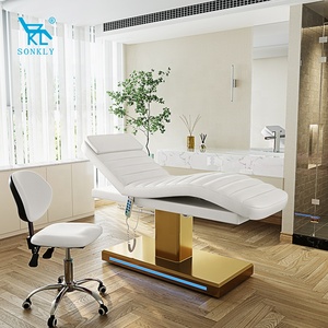 SONKLY Cama de pestañas de lujo Muebles de salón de belleza Silla de belleza eléctrica Cama de mesa de masaje facial - Product Image 3