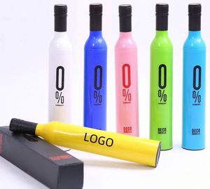 Creative Wine Bottle Umbrella Custom logo 3 Folding Umbrella Rain Sun Sunshade Uv Protection - Product Image 2