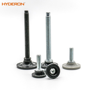 Hyderon Adjustable Feet Steel Threaded Stem Rubber Base Furniture <b>Hardware</b> Industrial Design - Product Image 1