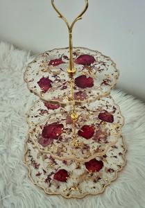 High Quality Eco-Friendly Epoxy <b>Resin</b> Cake Stand <b>for</b> Cakes Cupcakes Pastries-Durable Customized Shape - Product Image 2