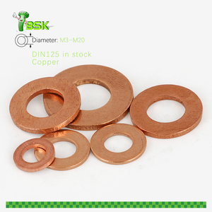 แหวนทองสัมฤทธิ์ทองแดงแบบแบนชุดอุปกรณ์ในการจัดเรียงตัวชี้วัดเครื่องซักผ้าปิดผนึก M1.6กับ M160ปะเก็นทองแดงเครื่องซักผ้าธรรมดา - Product Image 3