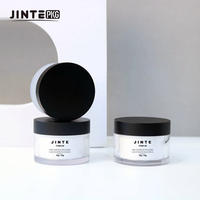 Pot à crème rond en PET à double paroi, vide et rechargeable, 15g-300ml, pots en plastique givré pour crème pour la peau, lotion, cosmétiques