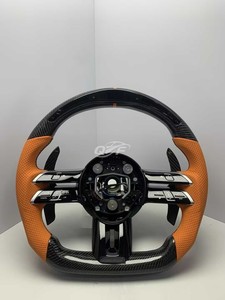 Volante Deportivo de Fibra de Carbono y Cuero para <span class=keywords><strong>Mercedes</strong></span>-Benz W206 X167 Clase G W464 C257 GLA CLA35 CLS 53 G63 GLS63 AMG - Product Image 2