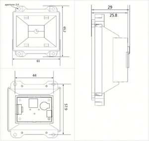 Módulo Escáner de Código de Barras Integrado CMOS 2D, Tamaño Mini, para Integrar con Máquinas de Escaneo de Códigos de Barras - Product Image 5