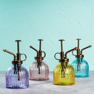 <span class=keywords><strong>Arrosoir</strong></span> en verre <span class=keywords><strong>à</strong></span> une main pour vaporisateur en verre d'intérieur 6 pouces, bande Vintage, brumisateur de plantes en verre avec <span class=keywords><strong>pompe</strong></span> supérieure en plastique Bronze - Product Image 4