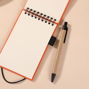 Custom Logo Printed Mix Color Eco-Friendly Paper <b>Mini</b> Portable Pocket <b>Notebook</b> Household Upside Design Inner Page Tearing Pen - Product Image 4