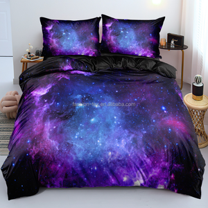 Astral đầy màu sắc 3D thiết kế sợi nhỏ vải Duvet cover sets giá rẻ nhà dệt tấm ga trải giường với gối trường hợp - Product Image 5