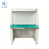 Meja Kerja Laminar Hood Anti-statis Bebas Debu Bersertifikasi CE ISO5 Kelas 100 Horizontal Flow Clean Bench untuk Satu Orang