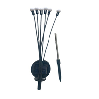 Lampe solaire LED pour jardin, étanche IP44, forme de luciole, lampes à piquet, corps en plastique pour pelouse, allée, décoration de vacances, éclairage