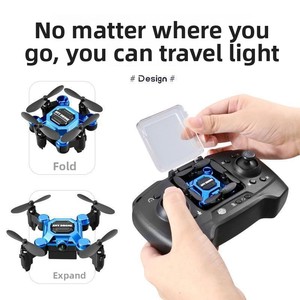 Mini Dron Metálico Plegable con Control Remoto para Fotografía Aérea, <span class=keywords><strong>Helicóptero</strong></span> para Estudiantes y Niños Pequeños - Product Image 3