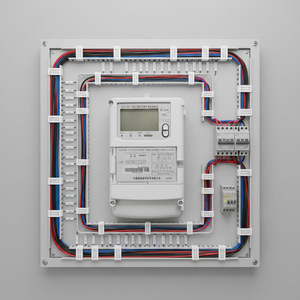 XJPMF DINレール三相多機能電力計 4G LTE/DLMS クラス0.5 エネルギー/負荷監視 LCDディスプレイ IP54保護 簡単設置 - Product Image 2