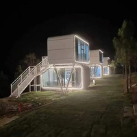 Maisonnette Modulaire Préfabriquée Entièrement Meublée de 40 pieds, Cabine Apple Personnalisée avec Salle de Bain, Panneaux Sandwich en Acier, Capsules Tiny House pour Hôtels et Complexes Hôteliers