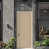 Portes intérieures en MDF écologiques et économiques, décorées de fleurs sculptées, surface finie pour chambre, bureau, hall, villa