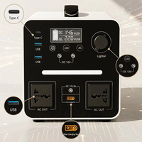 Station d'alimentation solaire portable 1500W avec batterie LiFePO4 pour voiture, maison et camping en extérieur, à onde sinusoïdale pure