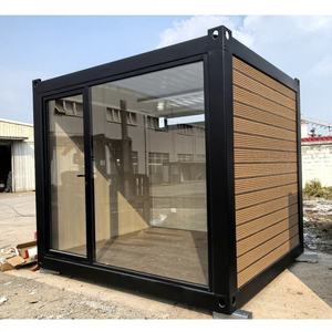 Maison mobile certifiée CE 10ft 20ft, conteneur préfabriqué en bois, style chinois, mini-maison, boutique d'activités, bureau, maison à assembler - Product Image 1