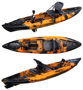 12 फीट लोकप्रिय समुद्री जल समुद्री प्रोपेलर पेडल मछली मछली पकड़ने वाली नाव कनायक के साथ रॉड धारक फ्रेम चेयर फुट ब्रेस सहायक उपकरण ट्रॉली - Product Image 2