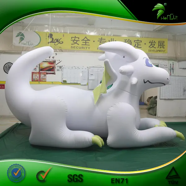 PVC Brilhante ou Matte Pele Inflável Dragão Branco Inflável Montando Cartoon Animal Video xxx Brinquedos