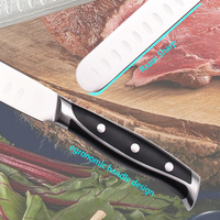Couteau de cuisine 8 pouces CHEF'S Razor Sharp forgé à partir d'un manche ergonomique et d'un couteau de chef Full Tang Design
