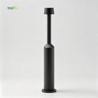 Lampe de jardin LED pour extérieur, hôtel, pelouse, avec hauteur réglable, indice de protection IP65, construction en aluminium, blanc chaud, garantie de 3 ans