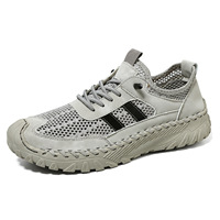 Service OEM Chaussures décontractées légères à lacets respirantes pour hommes, pour les trajets quotidiens, à la mode, à semelle épaisse antidérapante