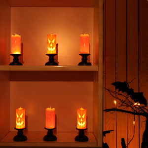 Halloween Decoration Horror Decoration Prop <b>Skeleton</b> <b>Lamp</b> Candlestick Pendant Electronic Candle <b>Lamp</b> - Product Image 2