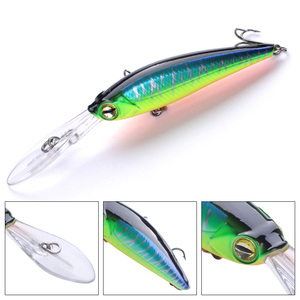 Meilleure vente Banshee <span class=keywords><strong>Jerkbait</strong></span> lent naufrage bar leurre de pêche à la ligne inventaire suspension 15 couleurs méné Koder leurres - Product Image 3