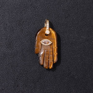 18x32mm Fatima Hamsa Main Oeil du Diable Pendentif Lapis Lazuli Améthystes Rose Quart Charme <span class=keywords><strong>Pierre</strong></span> <span class=keywords><strong>Naturelle</strong></span> pour la Fabrication de Collier Bracelet - Product Image 6