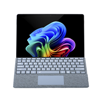Keyboard Nirkabel Model Gunting Ukuran Penuh untuk Surface Pro 8/9/X/10/11, Touchpad Ultra Tipis, RGB Backlit, USB Type-C