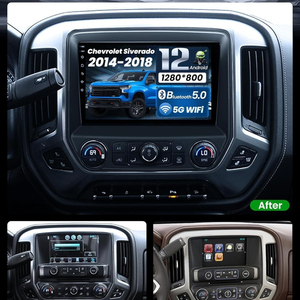 Radio Estéreo <span class=keywords><strong>para</strong></span> Auto con Apple CarPlay y GPS <span class=keywords><strong>para</strong></span> Chevrolet Silverado GMC Sierra 2014-2018 - Product Image 1