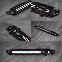 Base grise à la mode bienvenue lumière LED grille de pare-chocs avant barre lumineuse adaptée pour Land Rover Defender 90 110 130 accessoires de mise à niveau