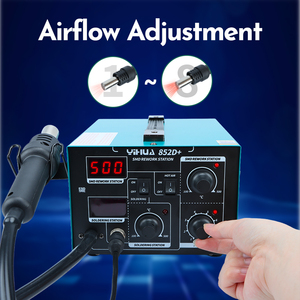 Estación de Retrabajo con Bomba de Aire Caliente 500, Soldador de Estaño de 60W con Soporte para Pinza de Alambre, Kit de Herramientas W263 - Product Image 5