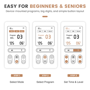 Electroestimulador Muscular Personalizado para Fisioterapia, Masajeador de Hombros, Alivio del Dolor de Espalda, Dispositivo TENS - Product Image 4